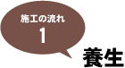 施工の流れ1：養生